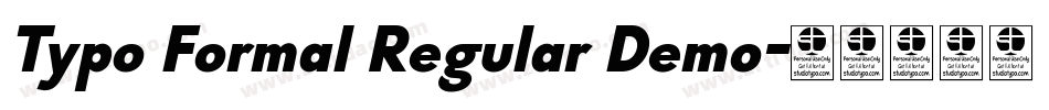 Typo Formal Regular Demo字体转换